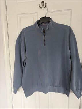 Comfort Colors Women’s Quarter-zip Sweatshirt Slate Blue